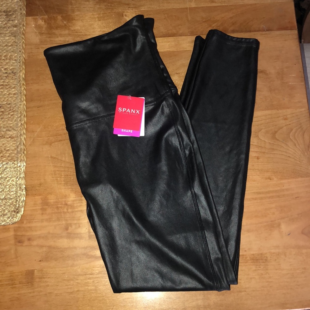 Spanx Faux Leather Leggings